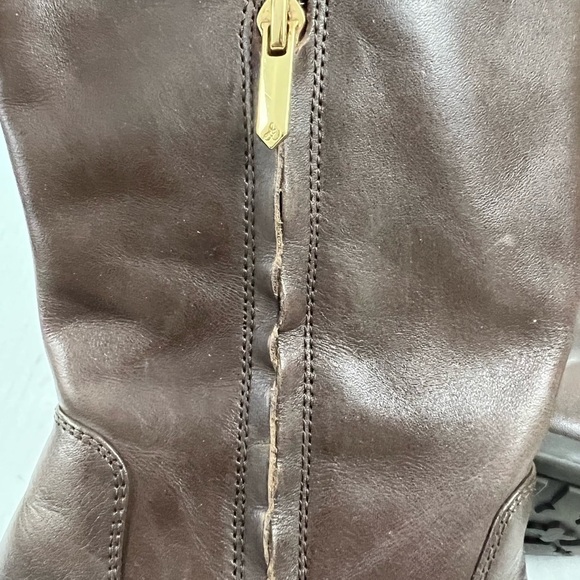 Sam Edelman Patton 2 Brown Leather Riding Boots - Size 8 - Picture 10 of 12